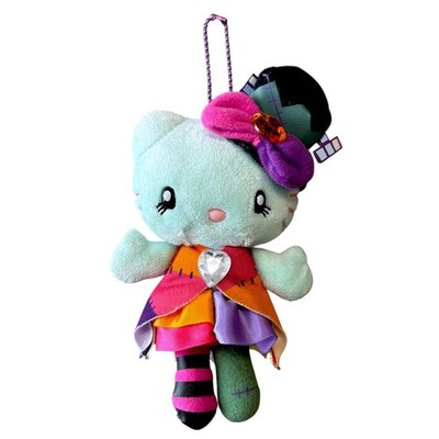Hello Kitty Frankenstein Halloween Zombie Plush Keychain 2012 USJ