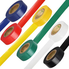 0.7 In. X 33 Ft. Industrial Grade Electrical Insulating Tape Assortment 6-Pack M