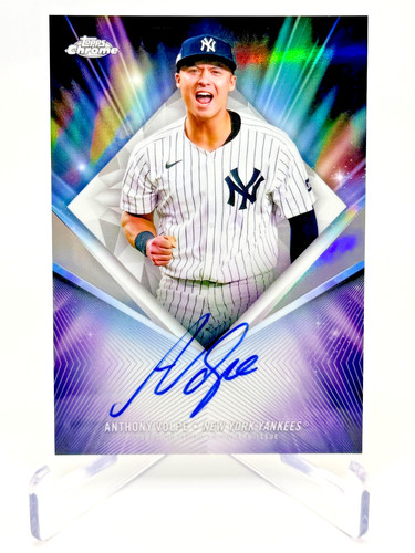 2026 Topps Chrome Anthony Volpe 75th Diamond On-Card Auto Yankees #75D-AV