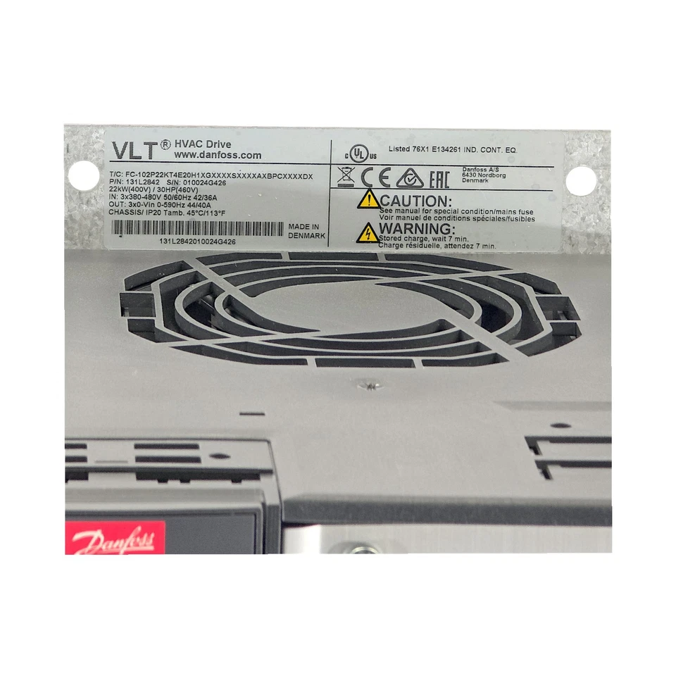 DANFOSS FC-102P22KT4E20H1XGXXXXSXXXXAXBPCXXXXDX ID 131L2842 FREQUENZUMRICHTER - Bild 2 von 4