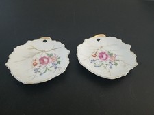 2 Vintage Butter Pat Teller, Blumenmuster 4" Japan Teebeutel Schmuck