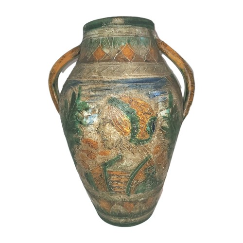 Antique Primitive Hand Thrown Pottery Jug Vase Mediterranean Or Renaissance Styl - Picture 8 of 21