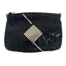 vintage black metal mesh evening bag