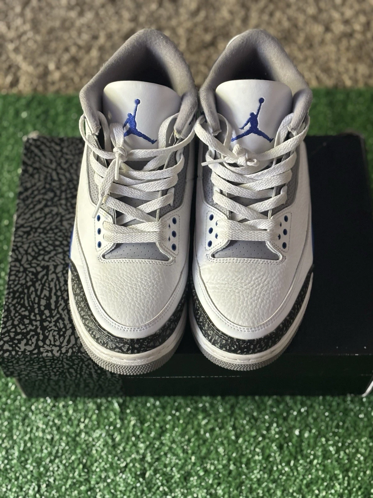 Retro Jordan 3 Racer blu taglia 10M
