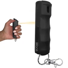 Mace Compact Hard Case Pepper Spray 10 Oc Self Defense Keychain Black 12Ft Range