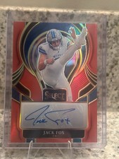 New! Look at all my listings! Panini 2025 Select Signatures Jack Fox Auto RC /75