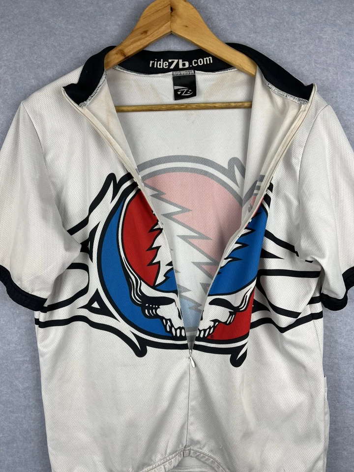 Camiseta deportiva Grateful Dead Bike 3/4 L grande paseo en bicicleta 7b hecha en Polonia Foto 3 de 4