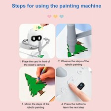 1-Drawing Robot For Kids With 100 Cards Interactive Educational Machine