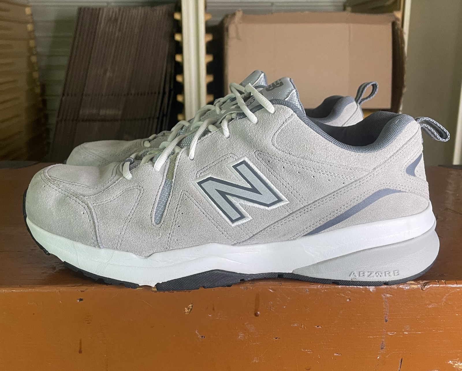 SAOLA Scarpe da passeggio NEW BALANCE 619 uomo taglia 12 4E grigie casual comode MX619GR2