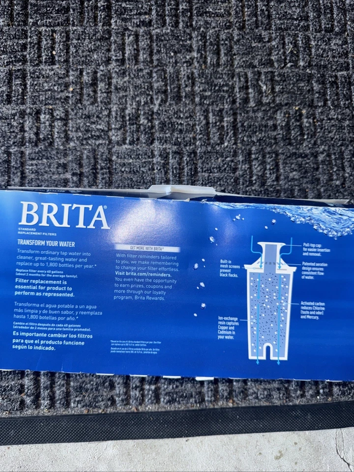 BRITA STANDARD REPLACEMENT WATER FILTERS 5 Pack - NEW - Image 4 of 4