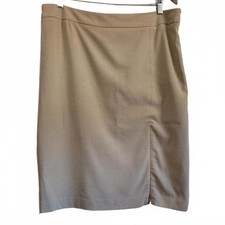 Focus 2000 Damas Clásica Lápiz Falda Recta Cremallera Frontal en la Rodilla Longitud Midi