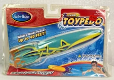 NEW Vintage SwimWays Original Torpedo  Pool Tub Toy 2004 40' Underwater