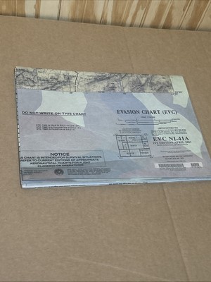 Evasion Chart, EVC NI-41A 1st Edition Apr 2001 Iran Pakistan Afghanistan