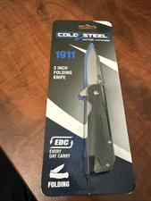 New Cold Steel CS20NPJAAZ 1911 Plain Edge 7" Overall Ambidextrous Folding Knife