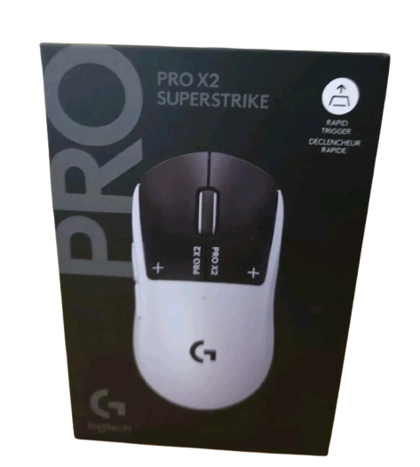 Logitech PRO X2 SUPERSTRIKE Wireless Gaming Mouse White, FAST SHIP