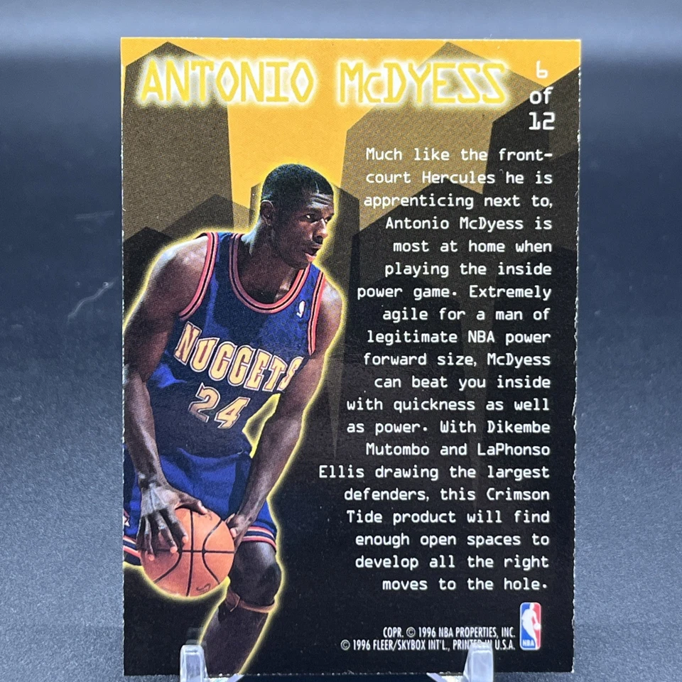 1995-96 Fleer Ultra - Jam City Antonio McDyess #6 Hot Packs (RC) - Image 2 of 2