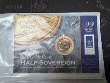 2000 Saint George & Dragon 22ct Gold Bullion Half Sovereign in Presentation Card