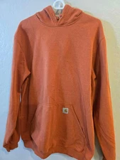 Carhartt Original Fit Men's Hoodie Sweatshirt Men's Size Large Tall Rust Orange