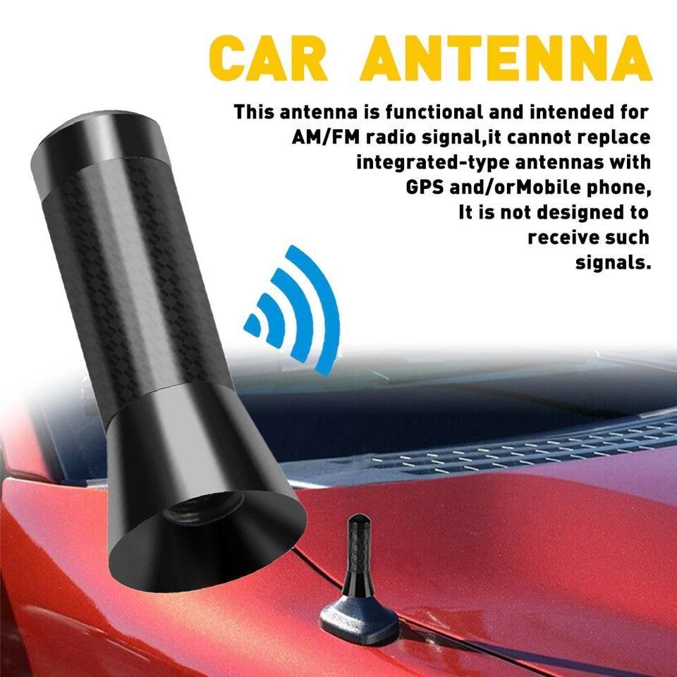Antena de carro 1,4" com parafuso universal para a maioria dos veículos acessórios externos de carro F - Imagem 4 de 4