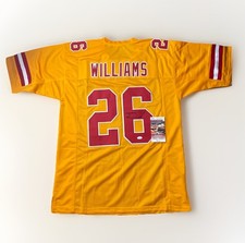 Damien Williams Autograph Signed Yelllow Chiefs Football Jersey  - JSA Cert