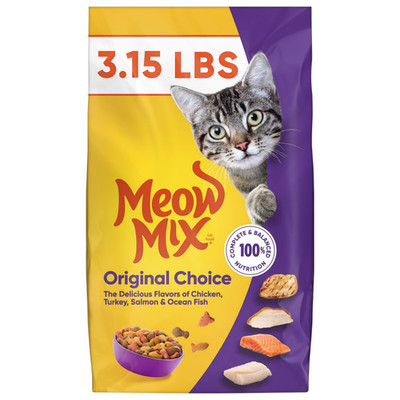 Meow Mix Original Choice Complete Cat Dry Food 3.15 lb (1.42 kg) Fast Ship