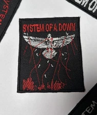 SYSTEM OF A DOWN Patch Iron/Sew on Quality Embroidered 90s Metal Deftones Tool