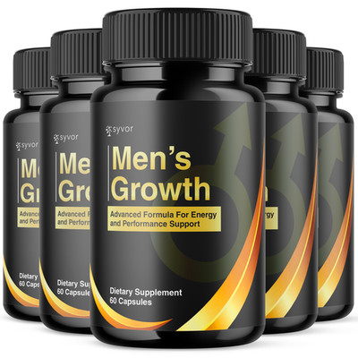 (5 Pack) Men's Growth Advanced Male Support Supplement Men'sGrowth 300 Capsules