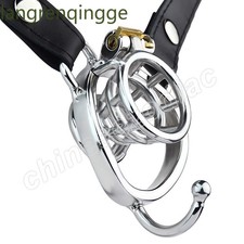 Girdle Design Metal Chastity Cage Stainless Steel Small Male Stealth Lock Device