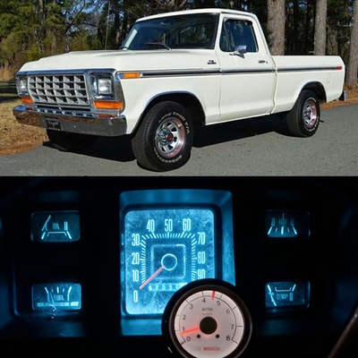 #ad Gauge Cluster LED Dashboard Bulbs Ice Blue For Ford 1973 1979 F100 F350 Truck $3.99