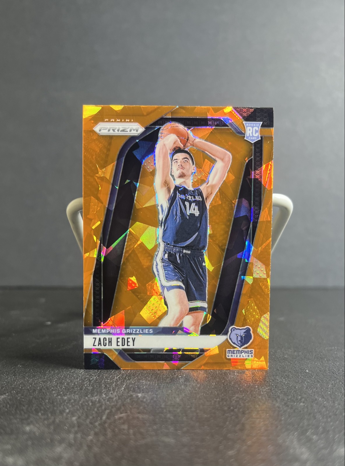 2024-25 Panini Prizm - Zach Edey #249 Orange Ice Prizm (RC)