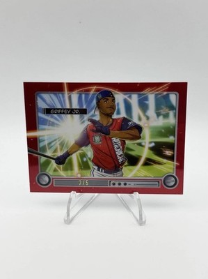 2026 Bowman ANIME Ken Griffey Jr. Red /5 Color Match 99 Home Run Derby Winner! 
