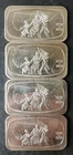 Lot of Four Tri-State Refining 1oz Silver Bicentennial Bars