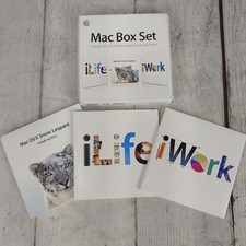 TESTED - Apple Mac Box Set Snow Leopard iLife iWork MB997Z/A - White Software