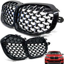 KÜHLERGRILL NIEREN BMW 1 F40 2019-2024 PIANO BLACK MIT CHROM