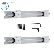 2Pcs SBR16-400mm Linear Bearings W/ 4 PCS SBR16UU Carriage Bearing Blocks New