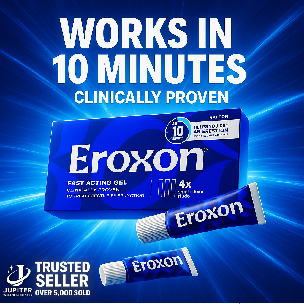 Eroxon Fast Acting Gel 4 Tubes Erectile Dysfunction ED Treatment  – Ships ASAP