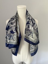 Blue Silky Scarf /Wrap
