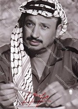 YASSER ARAFAT PALESTINIAN POLITICAL LEADER SIGNED REPRINT PHOTO 11
