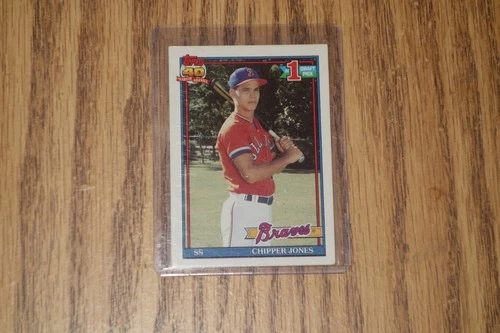 1991 TOPPS -- CHIPPER JONES RC -- ** ROOKIE CARD ** #333 -- BRAVES -- MINT!