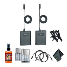 Audio-Technica Pro 70 Cardioid Microphone Pack of 2 , 4xAA Batteries With