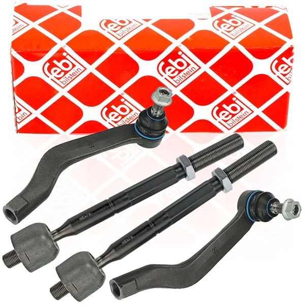 2X Febi Bilstein 39444 Spurstange + KöPfe Satz Vorne FüR NV400 Movano B Master-image