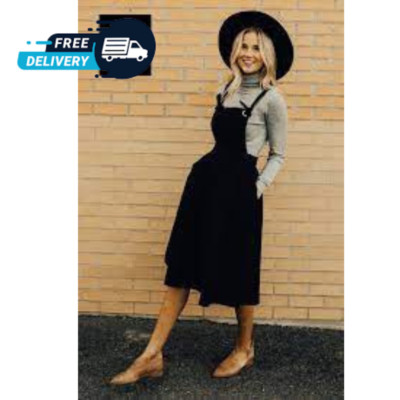 New pinafore frock simple style casual new trend stylish