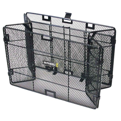 W&H Fahrradkorb Hinten Faltbar - Klappbarer Gepäckkorb Mit 50 Kg Tragkraft