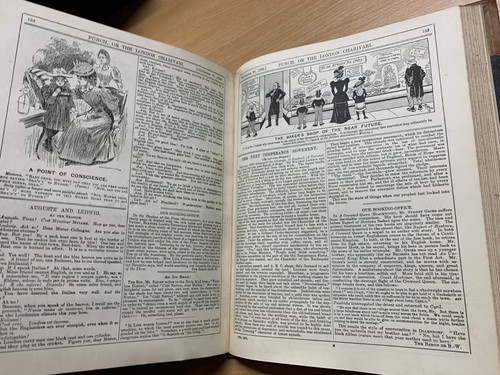 1898 PUNCH MAGAZINE BOUND VOLUMES JAN TO DEC HEAVY 2.1kg ANTIQUE BOOK (P10) - Picture 10 of 12