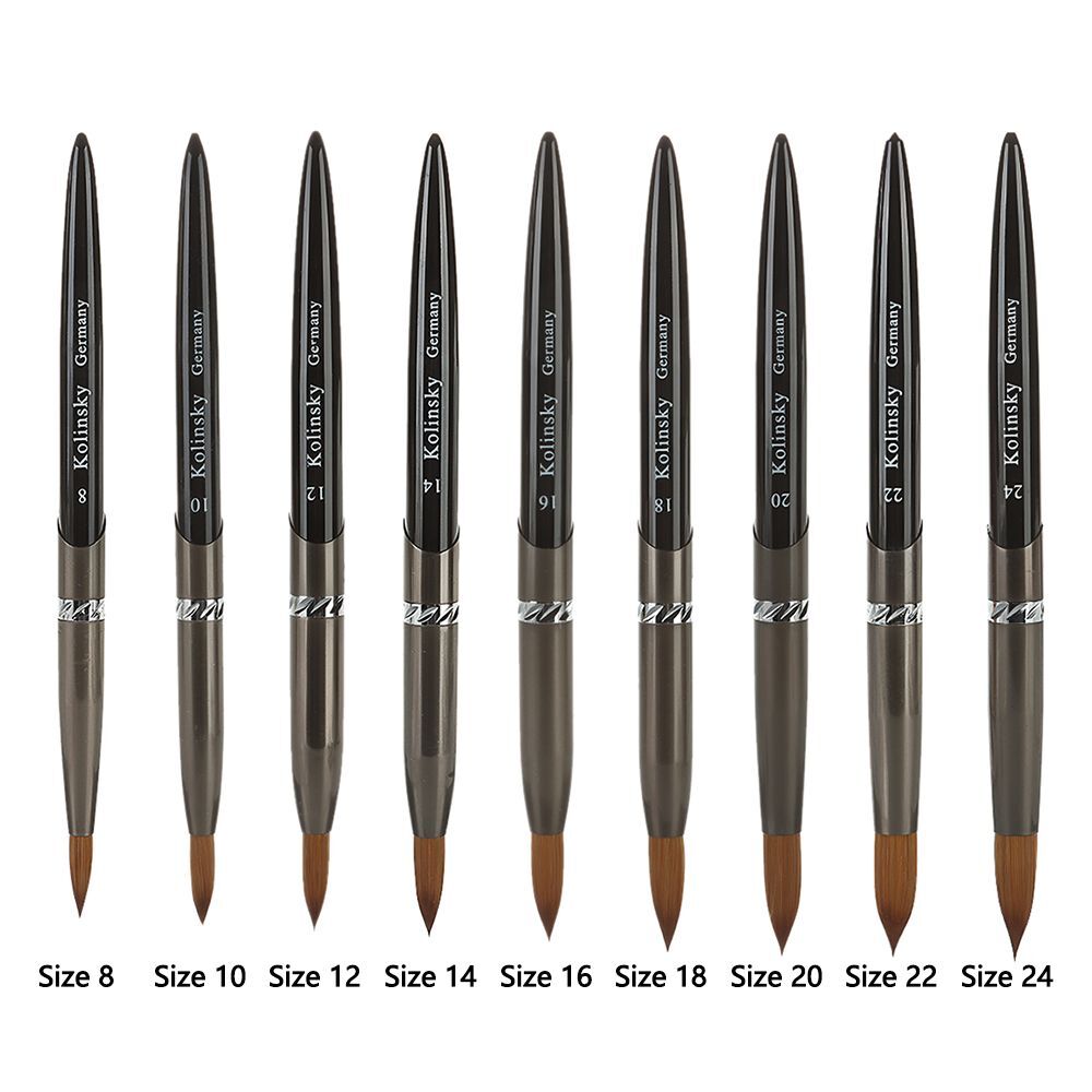 For Acrylic Powder Round Shaped Manicure Powder Bursh Acrylic Nail