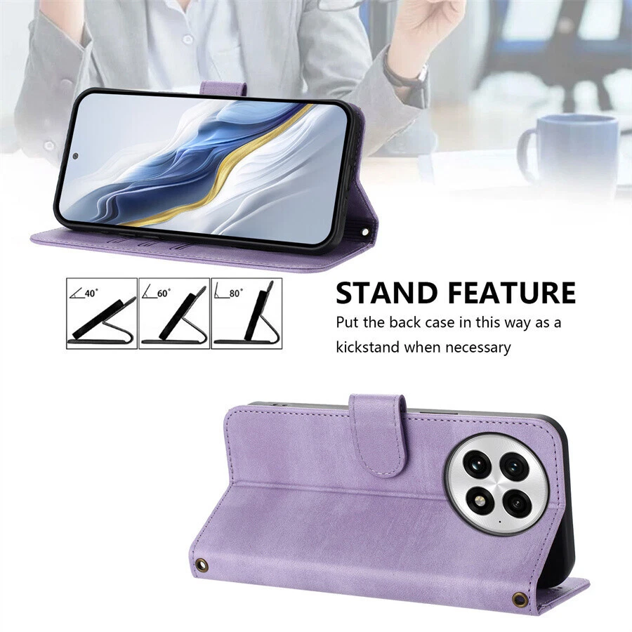 Leather Wallet Phone Case for OnePlus 13 12 11 9 Nord 2 3 4 N300 N30 N200 CE 4 - Image 2 of 4