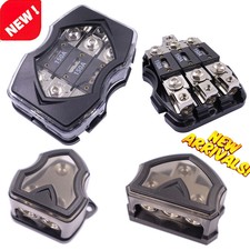 Car Audio 2/3-Way Power Ground Distribution Block ANL Fuse Holder 0GA in 4GA Out