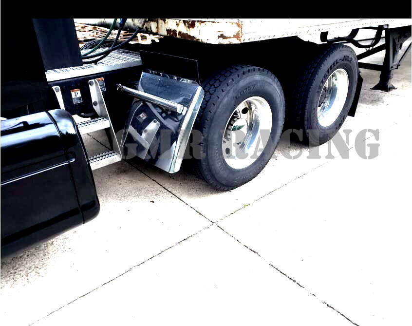 BLVD 24x24 Quarter Fenders For Semi Trucks – Set For Freightliner Kenworth Peterbilt – Black