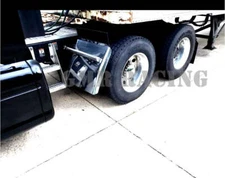 Pair Of Stainless Steel 24"x 24" Quarter Fender Freightliner Cascadia Semi-Truck