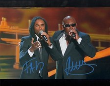 Fab Morvan & John Davis "Milli Vanilli" Autogramm signed 20x25 cm Bild 